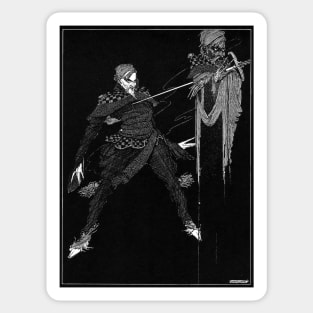 William Wilson - Harry Clarke for E.A. Poe Sticker